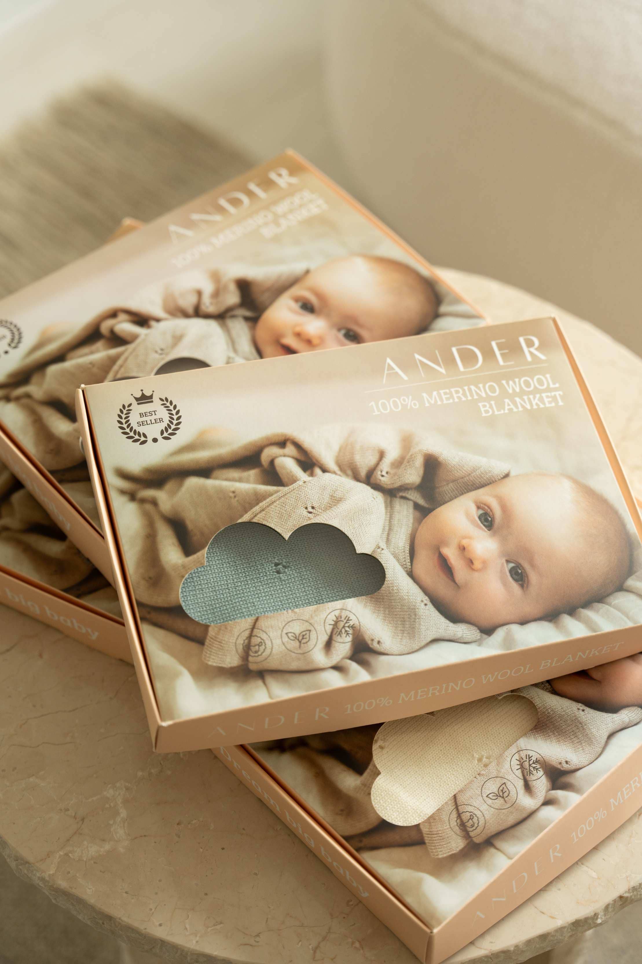 Ander – Cobertor de cama - Crianças e bebés por atacado – Manta 100% Lã MERINO DIEGO Fabricado na Polónia9