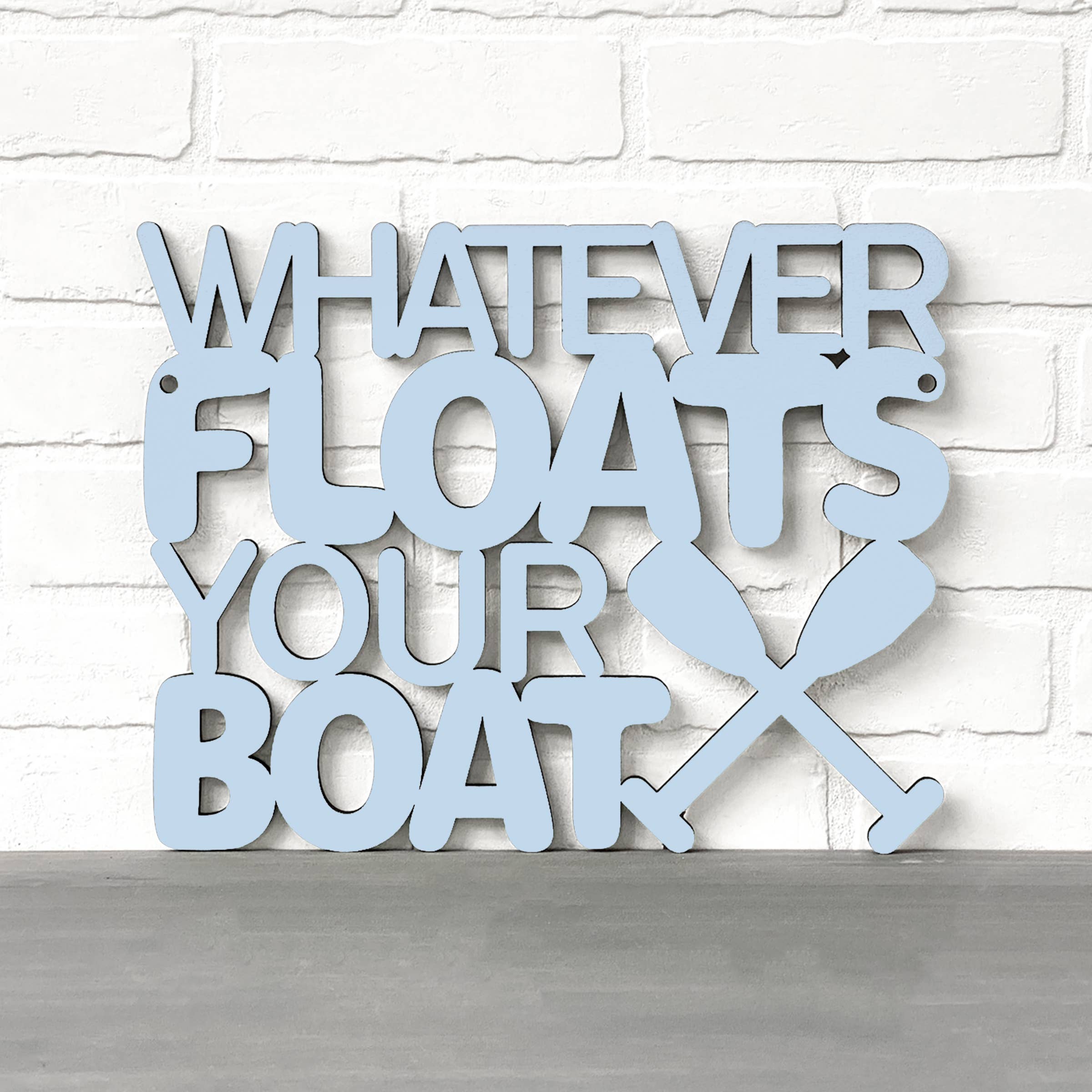 Spunky Fluff - Wholesale Sign - Whatever Floats Your Boat Cute Wood Lake House Decor8