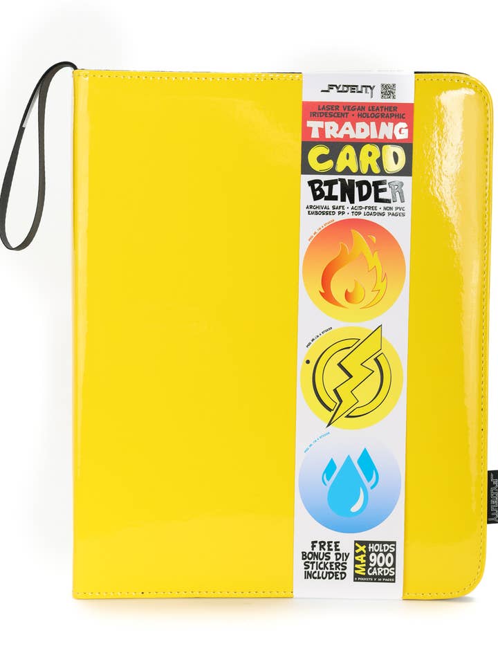 44021: Trading Card Binder | Max (900pcs) | Patent Yellow for wholesale by Fydelity