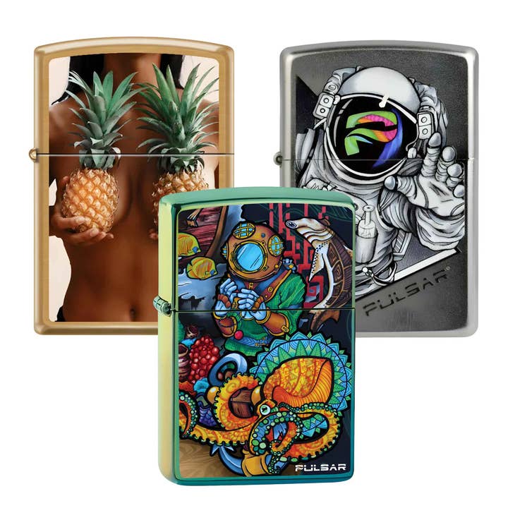 Pulsar Design Series Zippo Lighter for wholesale by Up N Smoke