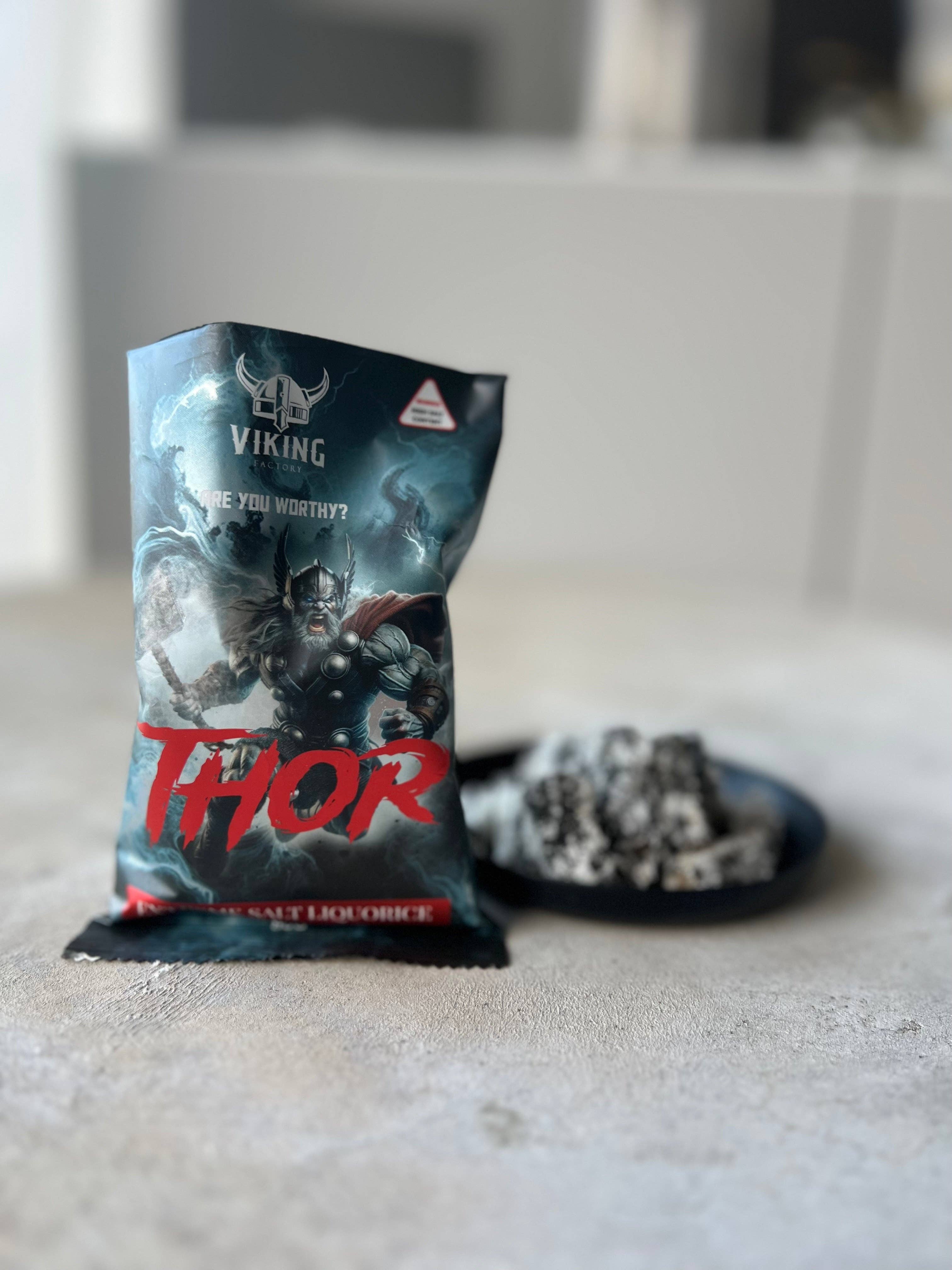 Viking Factory AB – Alcaçuz por atacado – Thor Extreme alcaçuz salgado 80 g1