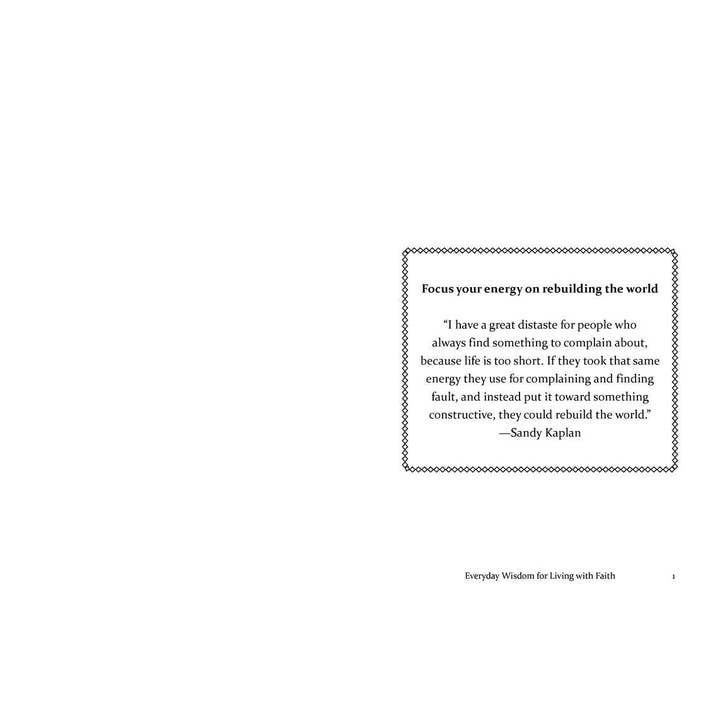 Simon & Schuster - Wholesale Religion - Everyday Wisdom for Living with Faith by Diana Fransis Onorato4