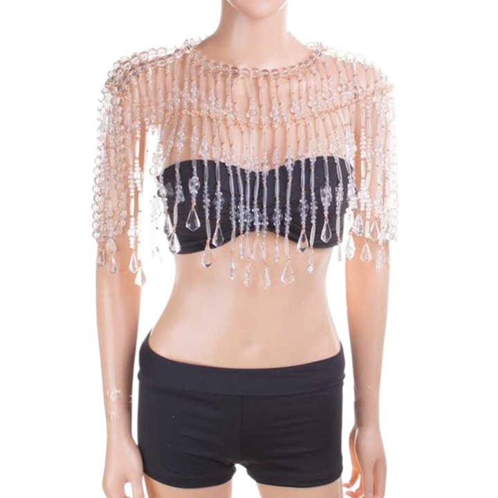 Chaîne d'épaule pour rideau en acrylique pour la vente par LA Jewelry Plaza