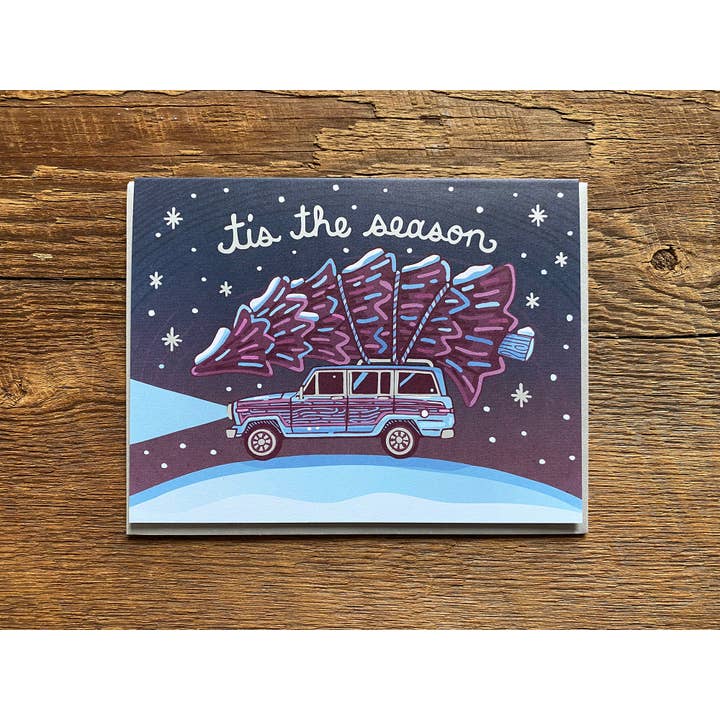 Noteworthy Paper & Press - Wholesale Christmas Card - Tis Tree Card2