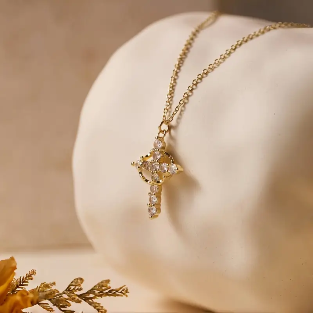 Ashlen - Wholesale Pendant/Charm Necklace - CROWN CROSS NECKLACE5