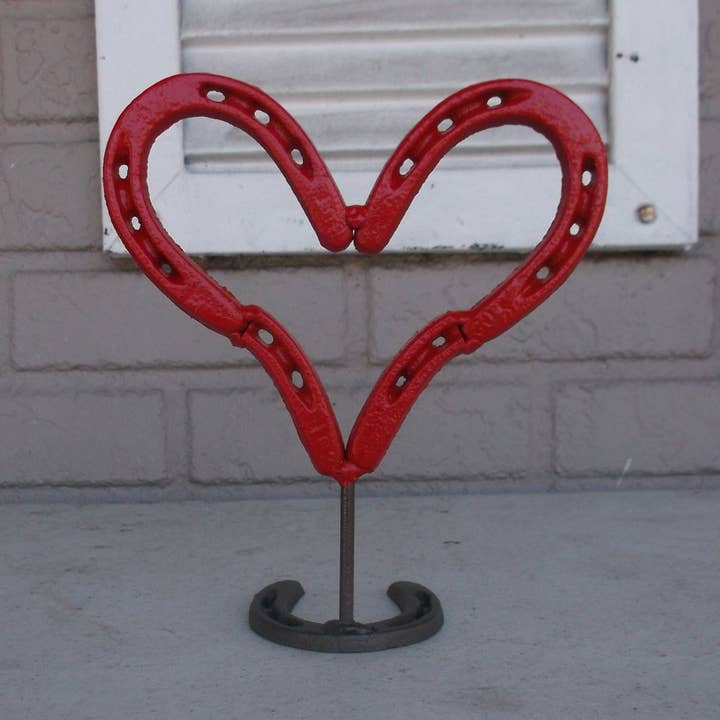 Coração em Ferradura Vermelho, Lucky Valentine por atacado de Creations Welded