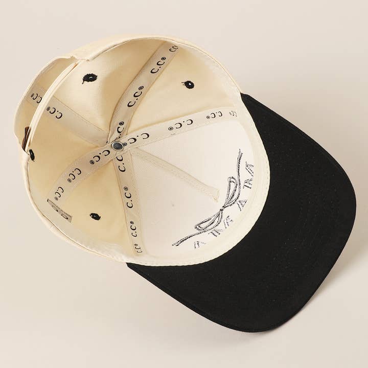 Fashion City - Wholesale Trucker Hat - Women's - MAMA Ribbon Embroidered Two-Tone Trucker Hat4