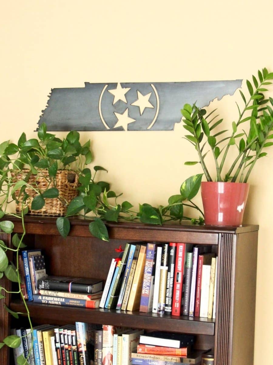 Highland Ridge  |  Handmade Home Decor - Wholesale Wall Accent - Tennessee Tri-Star Metal Art2