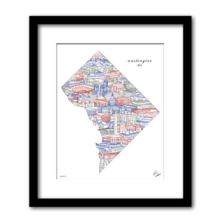 Washington DC Wall Decor for wholesale by Townsville Art