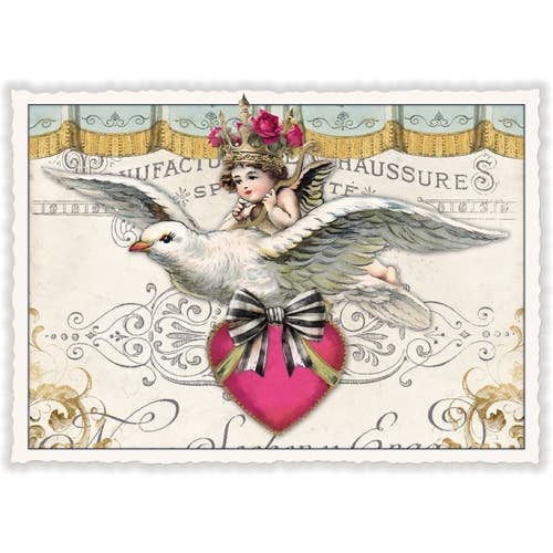 Notes & Queries, Inc. - Wholesale Postcard - POSTCARD LOVE DOVE ACTETRE