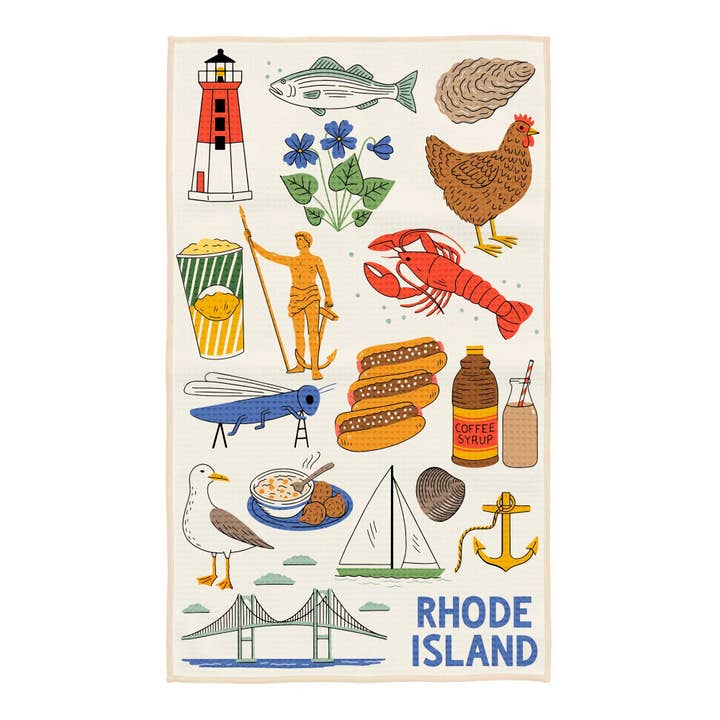 Kitchen & Tea Towel | Rhode Island for wholesale by Trek Light