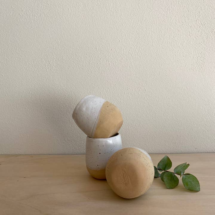 mynt ceramics - Wholesale Drinking Glass/Cup - Tumbler in Mat White and Speckles | Handmade Ceramic4