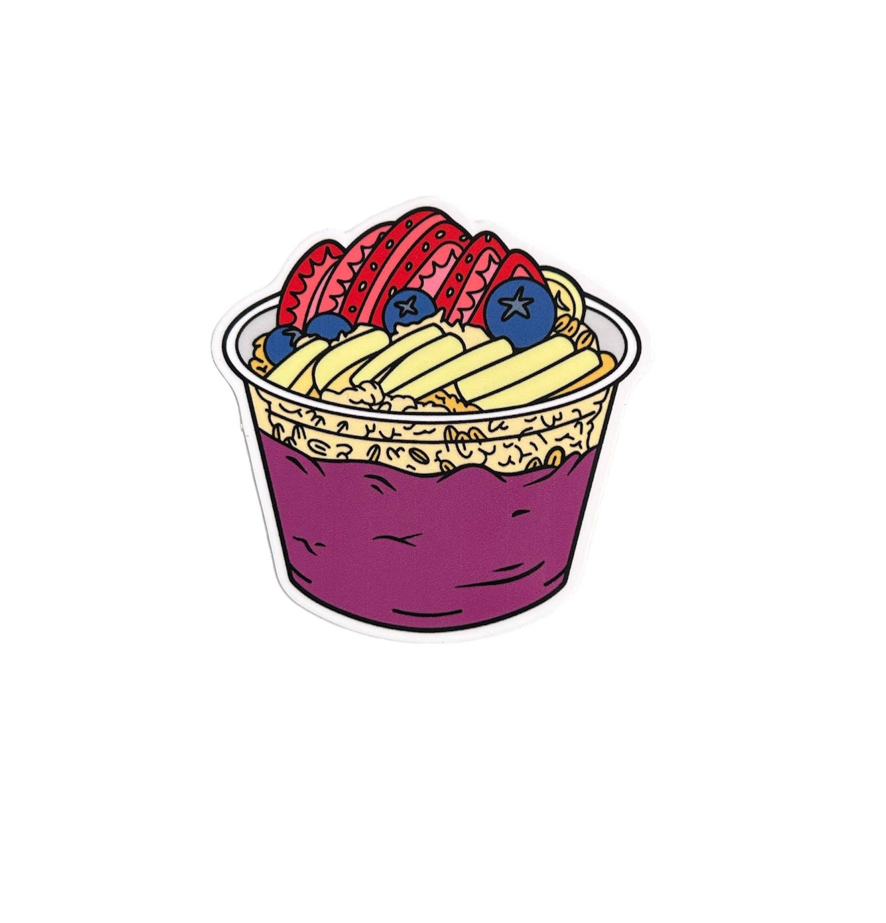 Mahea Leah - Wholesale Sticker - Acai Bowl Vinyl Sticker1
