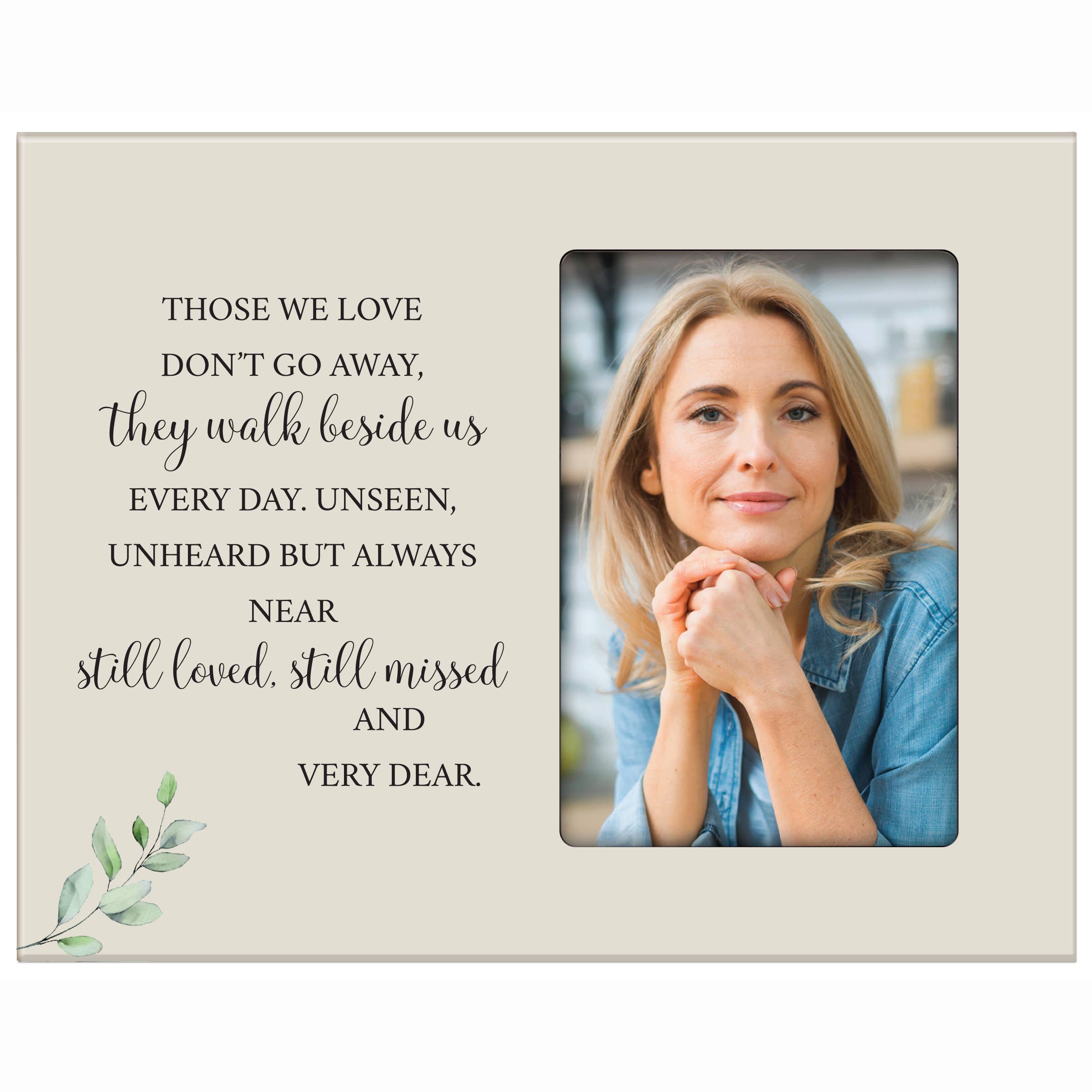 LifeSong Milestones - Wholesale Picture Frame - Sympathy Memorial Photo Frame: Those We Love Walk Beside Us3