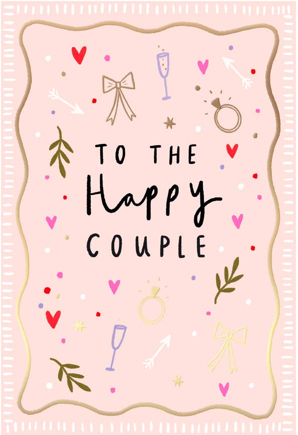 Hotchpotch - Wholesale Wedding Card - Confetti Happy Couple Wedding1