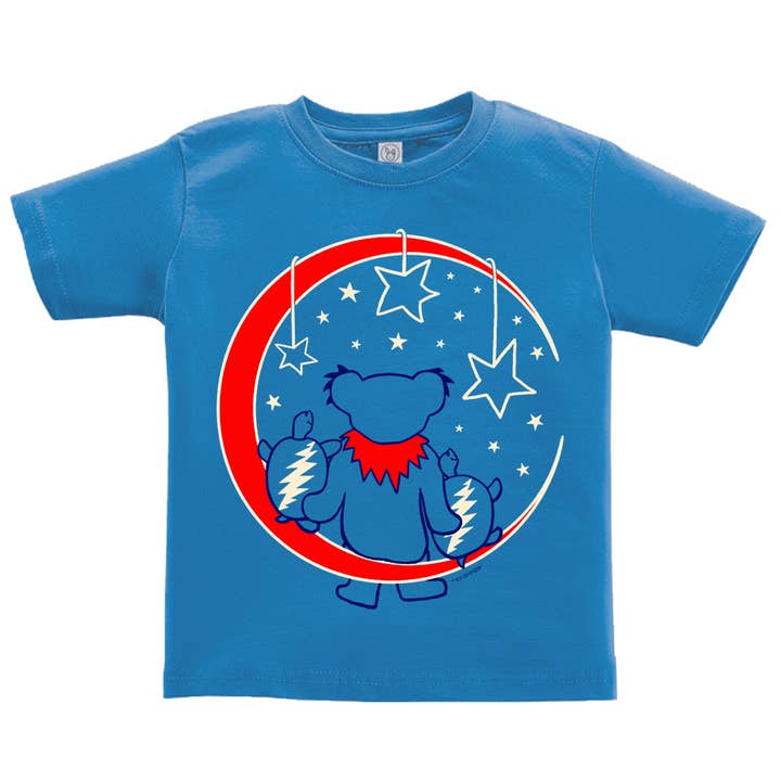 Little Hippie LLC - Wholesale Screen Printed T-Shirt - Kids - Grateful Moon Toddler T