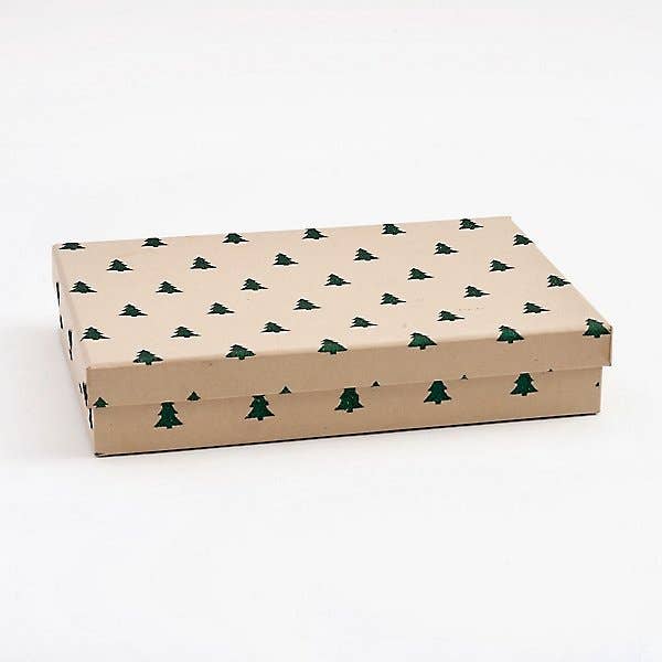 Paper Source Wholesale - Wholesale Gift Box - Green Glitter Tree Gift Box1