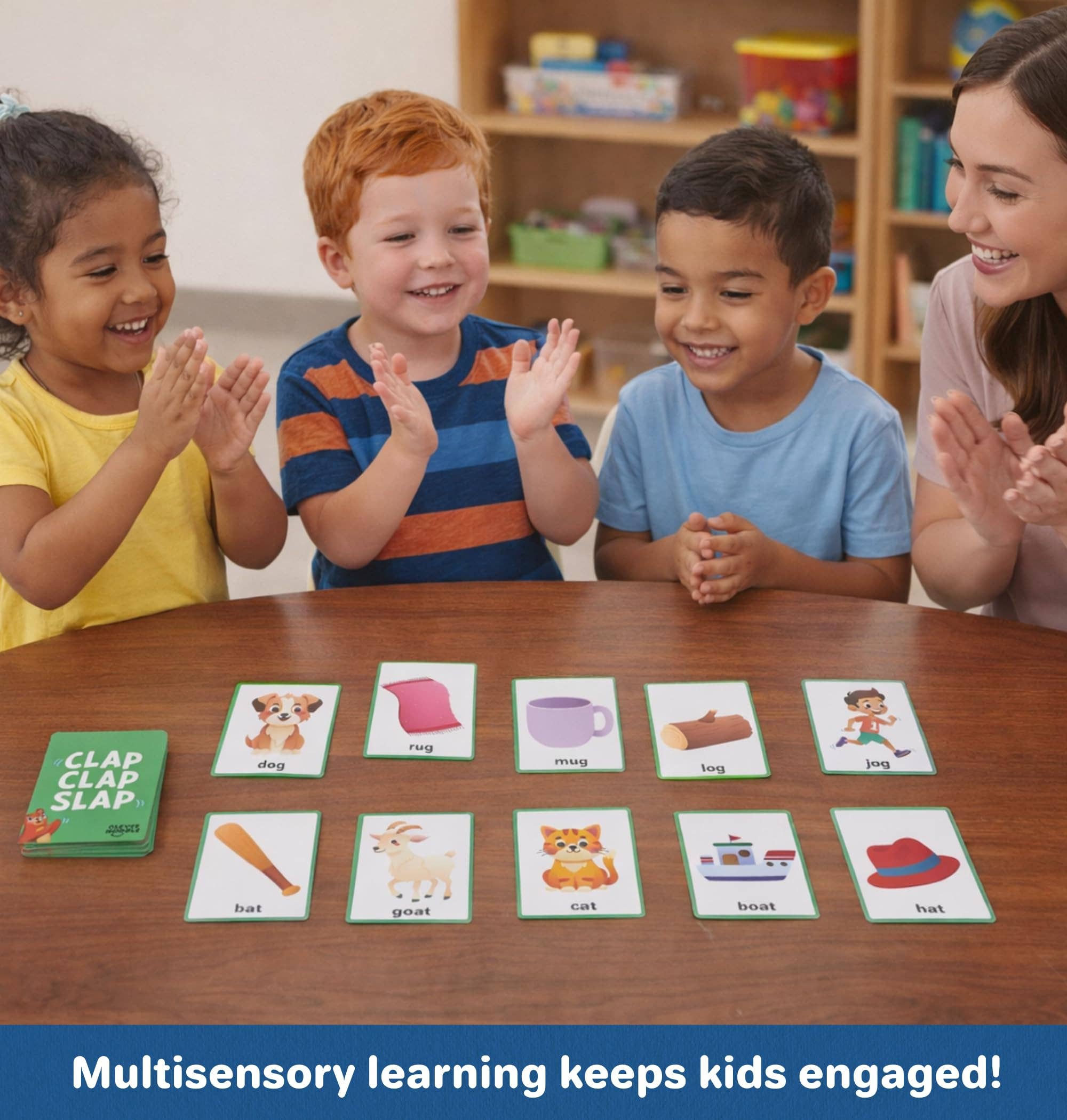 Clever Noodle - Wholesale Brain Game - Kids - Clap Clap Slap Rhyming Game5