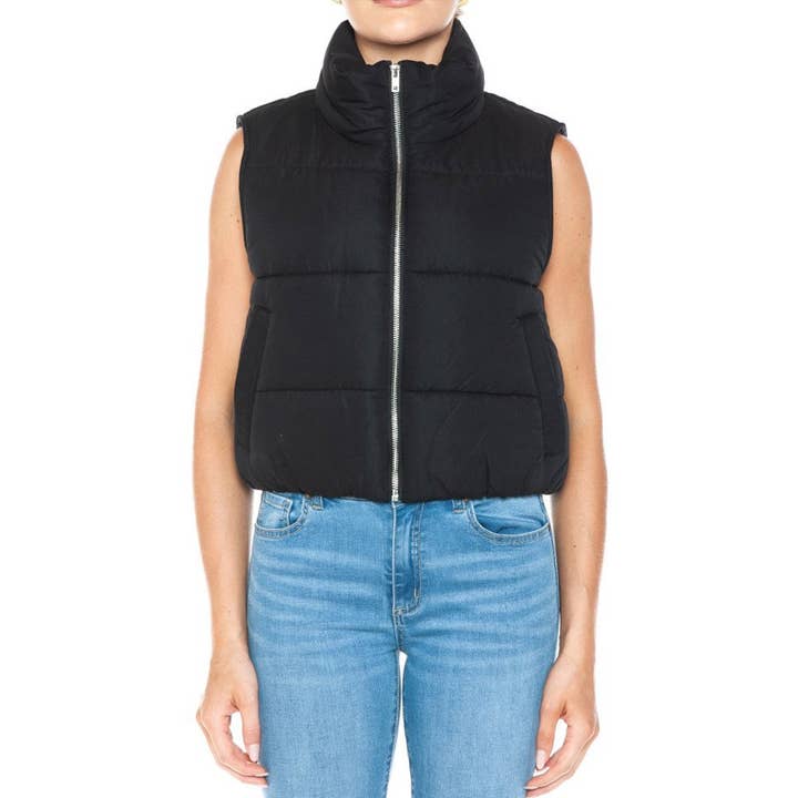 UP CLOTHING - Vente Veste sans manches – femme - Veste d'extérieur zippée à col haut4