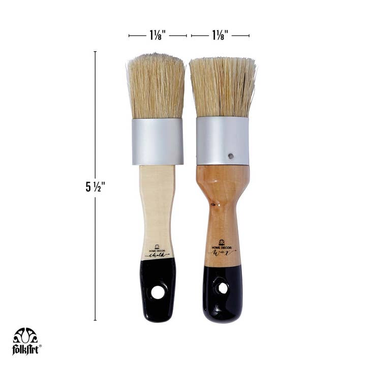 Plaid Crafts - Wholesale Paint/Wax Brush - FolkArt Home Décor Chalk & Wax Brush Set