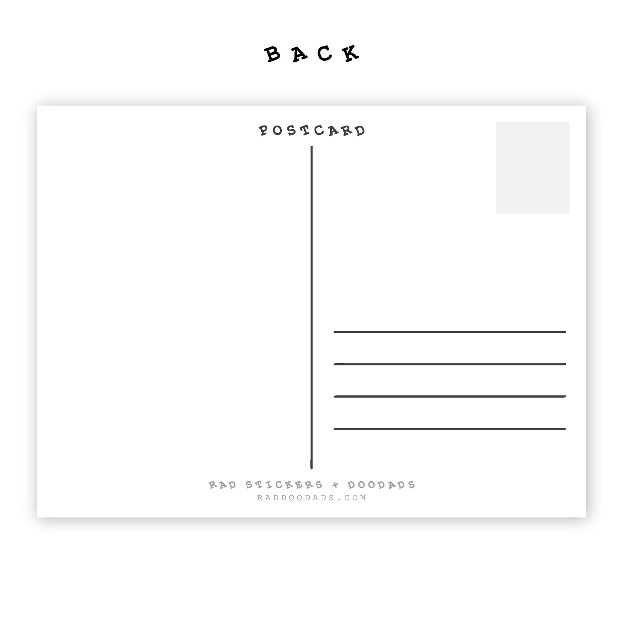RAD Stickers + Doodads – wholesale Postcard – Custom Postcards8