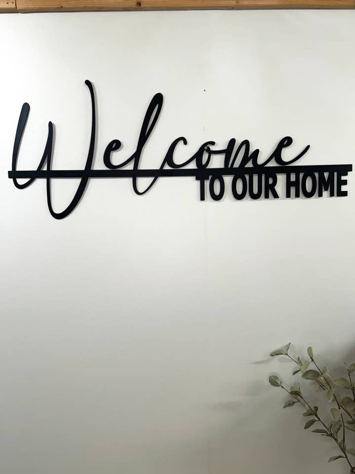 Welcome to our Home Dainty Metal Wall Art for wholesale by Cobra SG Industries LLC