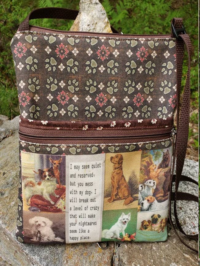 Dog Themed Large Travel Bag that converts to a Backpack for wholesale by Old Bagzz