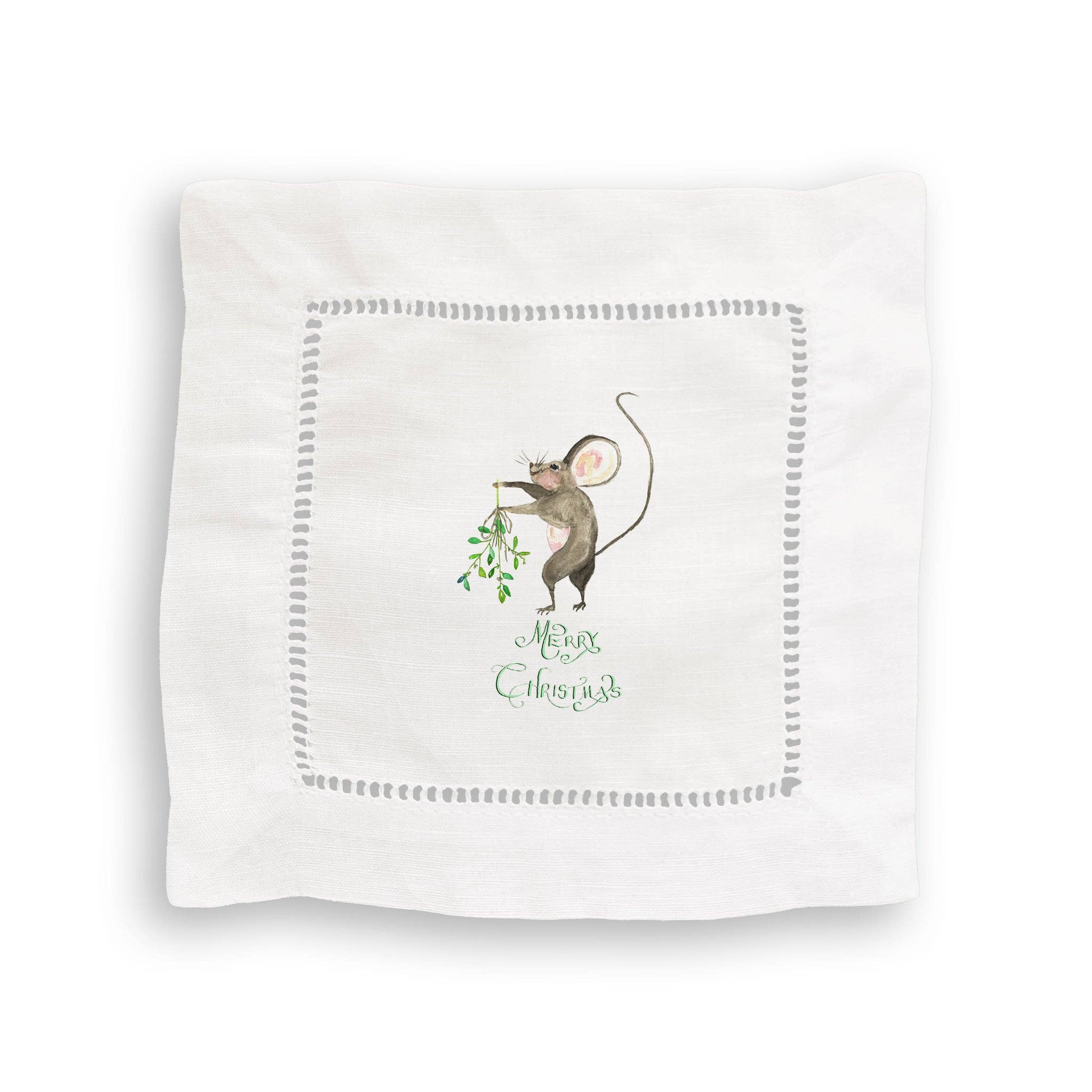 French Graffiti - Wholesale Tea Towel - Merry Christmas Mouse4