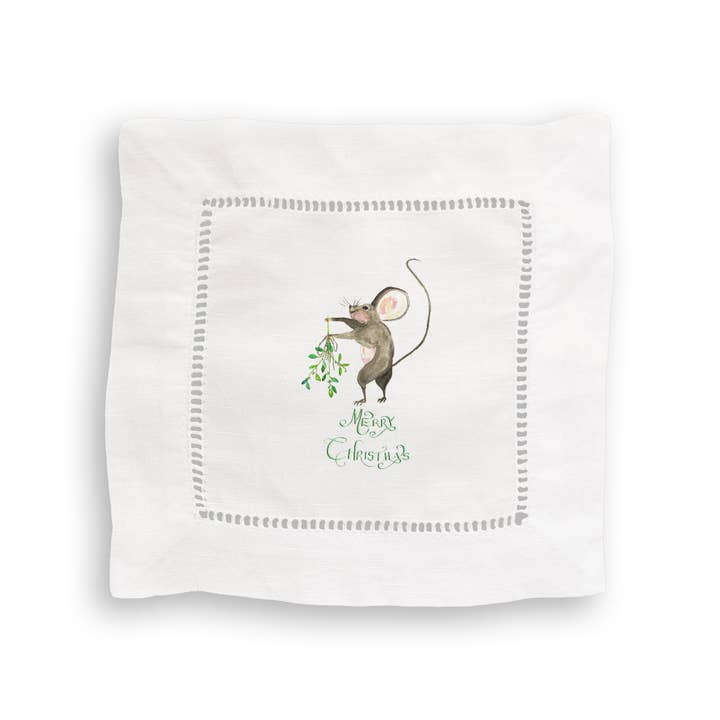 French Graffiti - Wholesale Tea Towel - Merry Christmas Mouse4