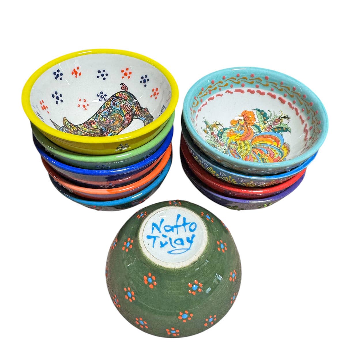 Natto USA - Wholesale Decorative Plate/Dish/Bowl - Animal Garden 3" Bowls Discontinued Style3