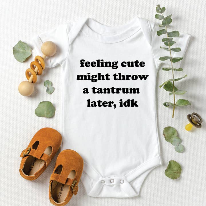 Feeling cute baby onesie for wholesale by Makayla Grace