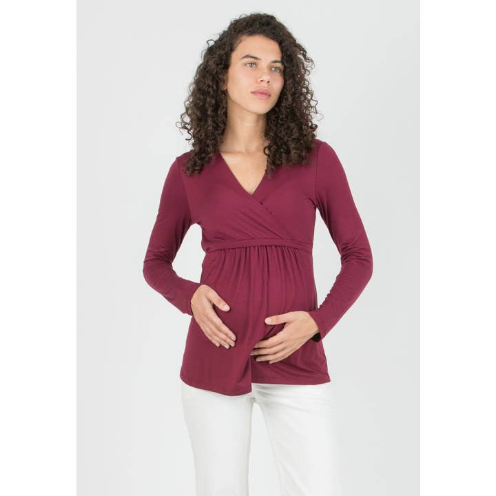 ATTESA Maternity by Vittorio Martinelli srl - Wholesale Nursing Top - Maternity - MARGHERITA M/L - Maternity & Nursing Jersey T-Shirt4