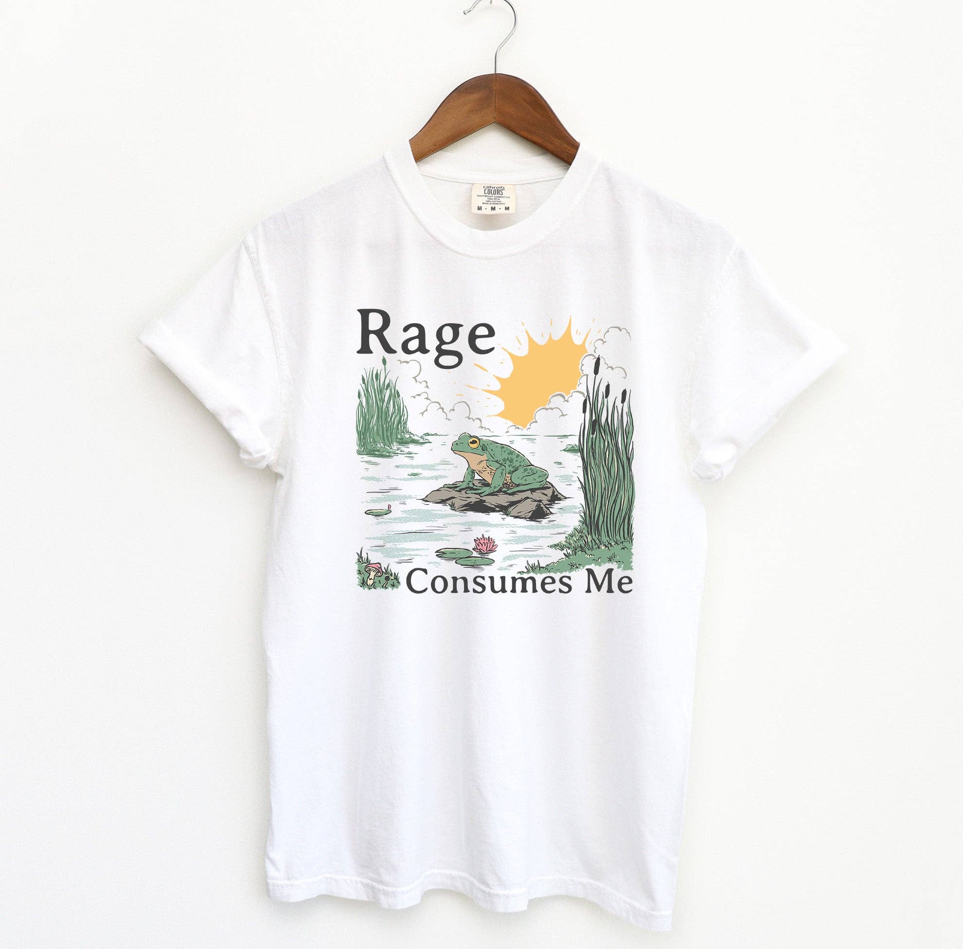 Blue Giraffe Inc - Wholesale Screen Printed T-Shirt - Unisex - Rage Consumes Me Frog T-Shirt2