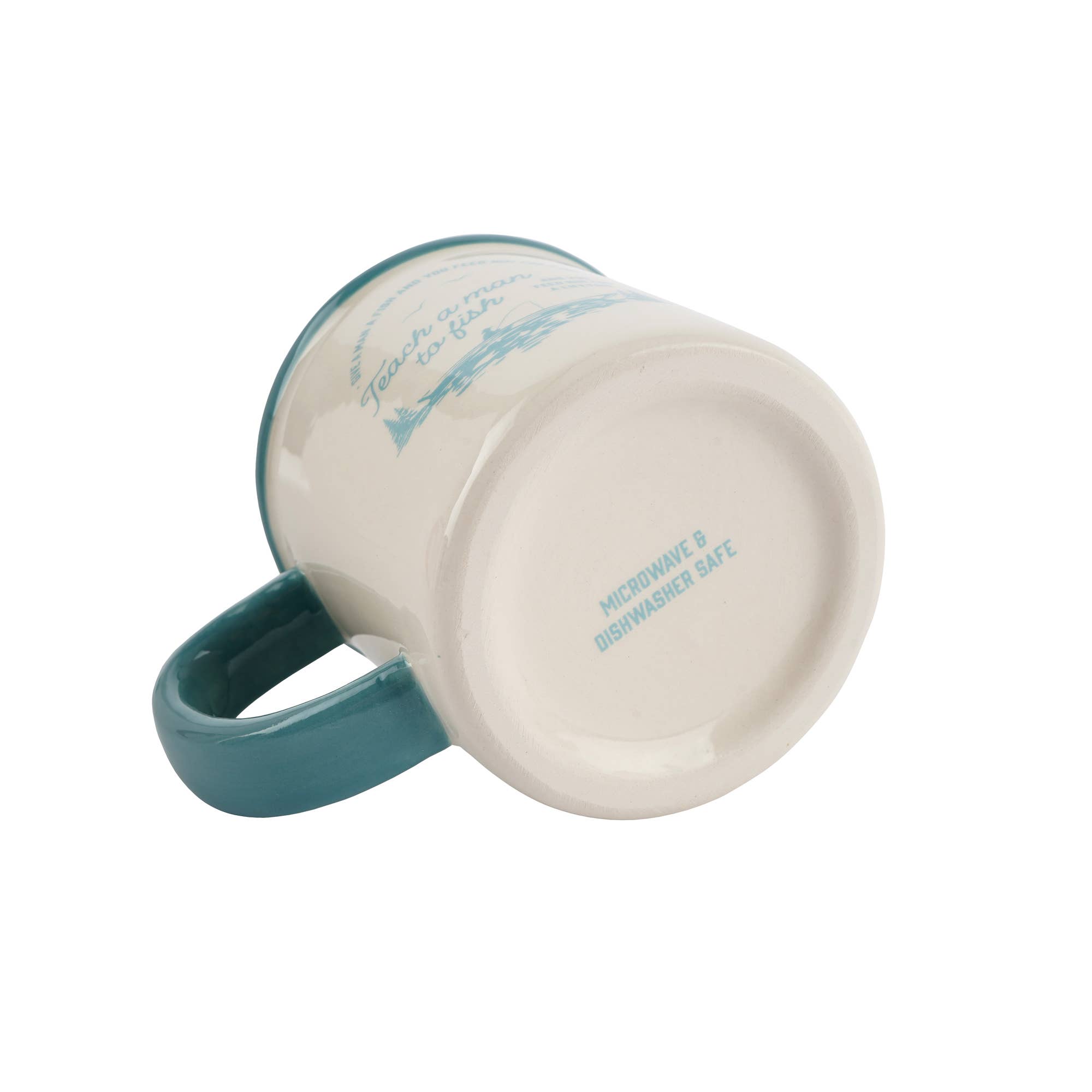 CGB Giftware – wholesale Coffee mug – 'Teach A Man To Fish...' Stoneware Mug In Gift Box  3