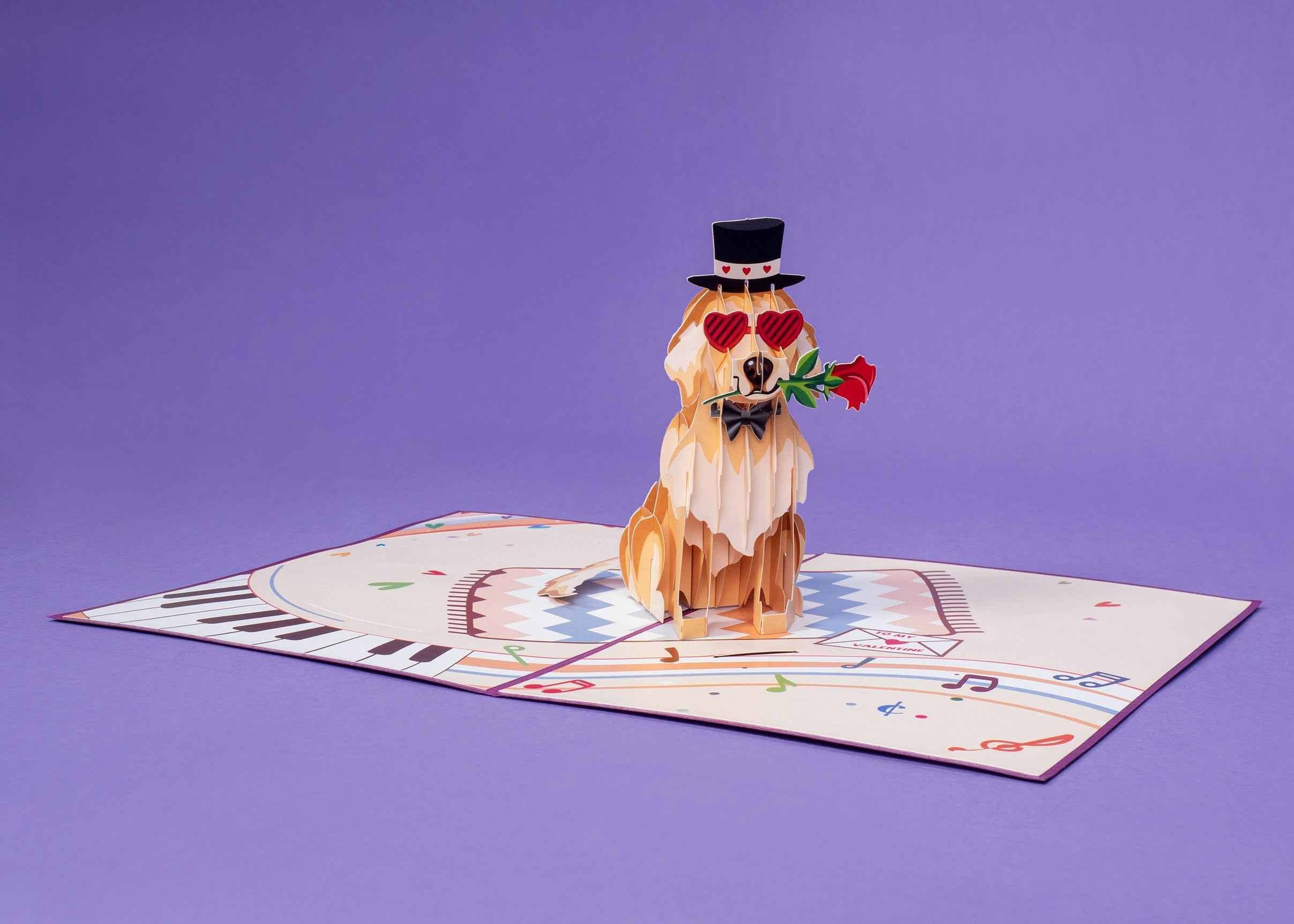 Paper Love - Wholesale Everyday Greeting Card - Love Dog Pop Up Card9