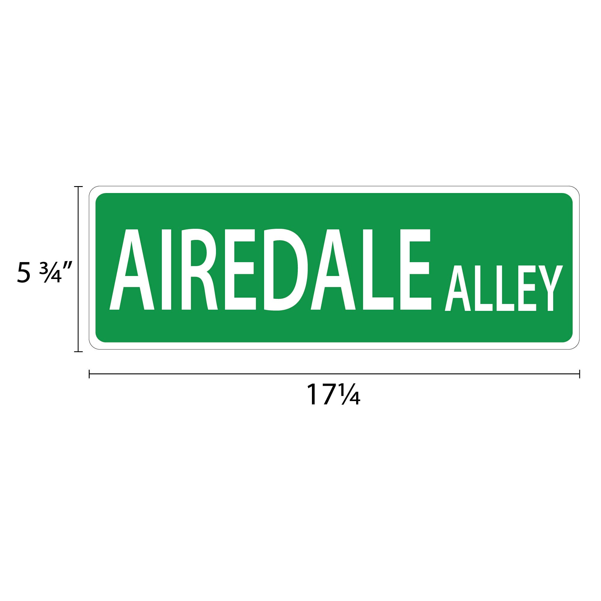 Imagine This Company - Wholesale Sign - Airedale Street Sign1