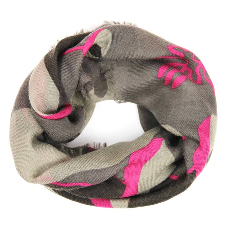 Les Belles Vagabondes - Wholesale Scarf - Women's - Abyss Fuchsia Wool Square1