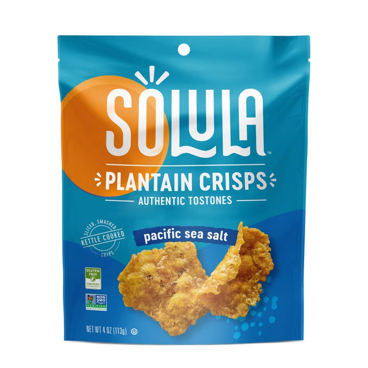 Pacific Sea Salt Plantain Crisps for wholesale by Solula