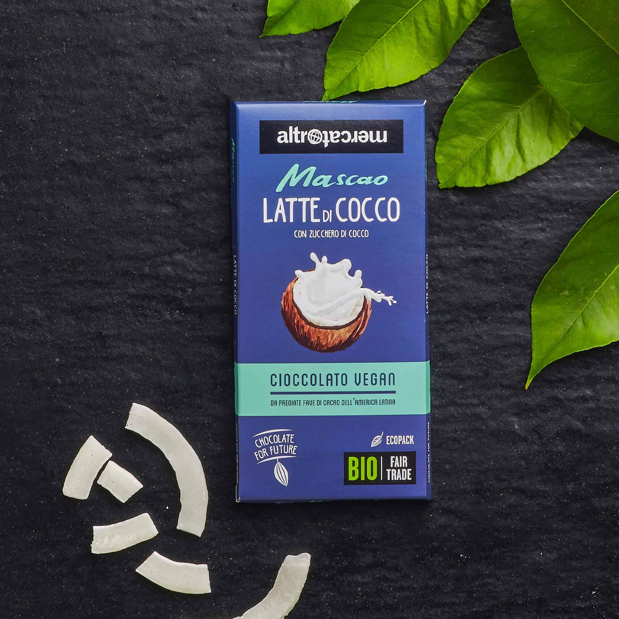 Altromercato - Vente Barre chocolatée - Mascao - Chocolat au Lait de Coco - Bio - 80 g6