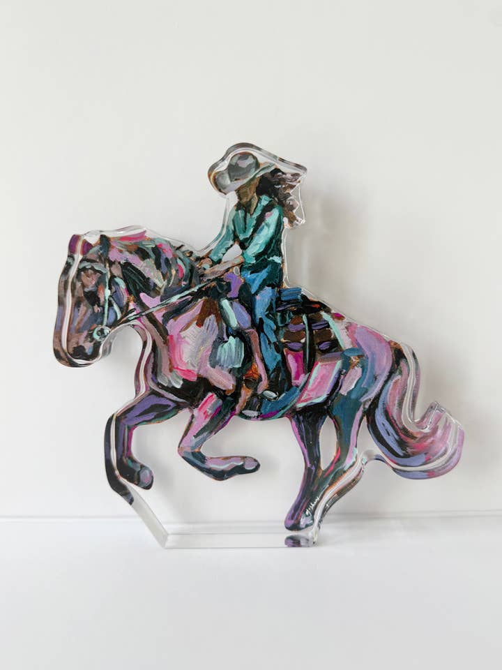 "Cowgirl Soul" acrylic for wholesale by Chelsea McShane Art