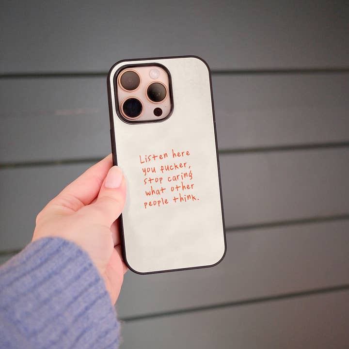 Wisdom and Wonder Designs – wholesale Phone case – Women’s – Listen Here You Fucker | Phone Case6