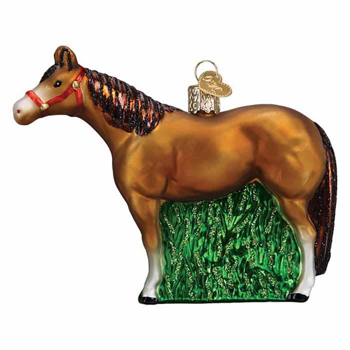 Kelley and Company – wholesale Ornament – Ornament - Glass Horse with Halter0