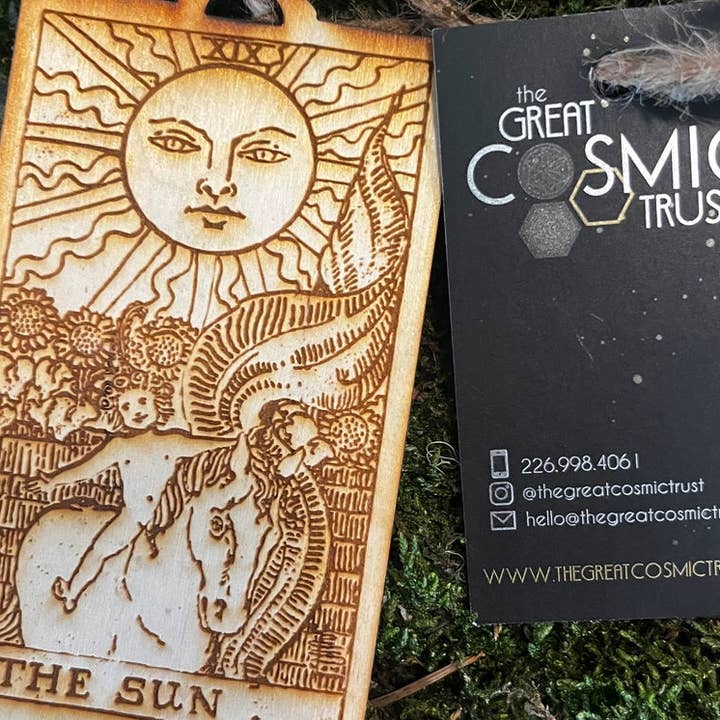 The Chaotic Good (previously The Great Cosmic Trust) - Wholesale Ornament - mini tarot card ornaments {major arcana}3