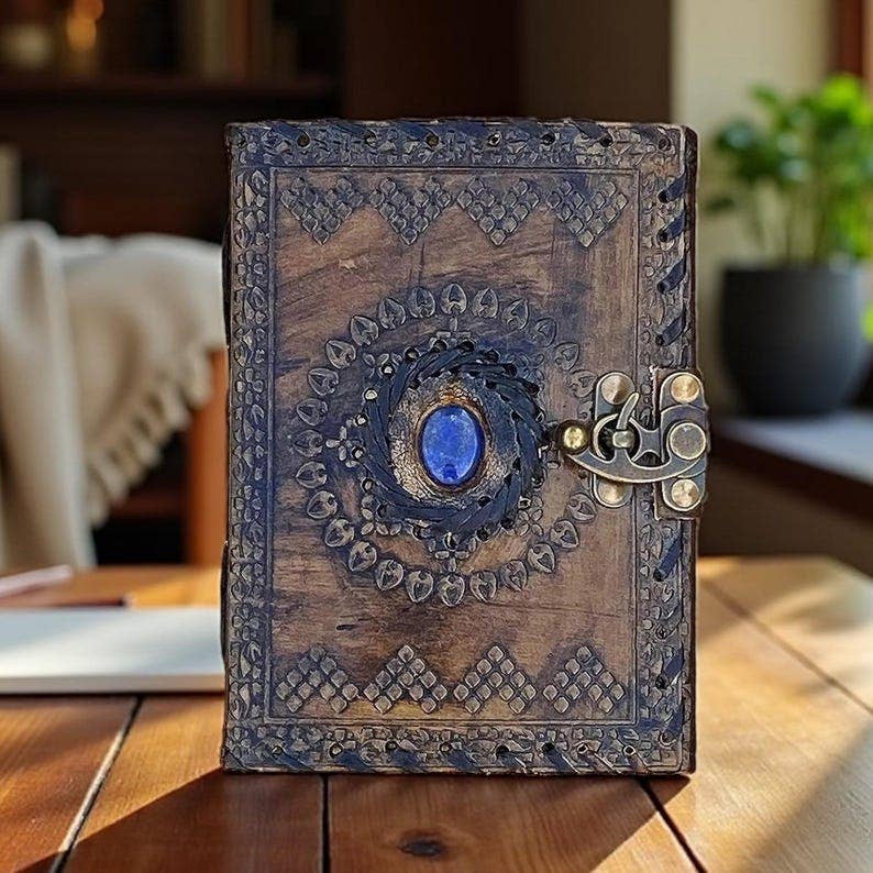 Leatherooze - Vente Journal intime - Journal en cuir embossé 5X7 POUCES 200 pages.8