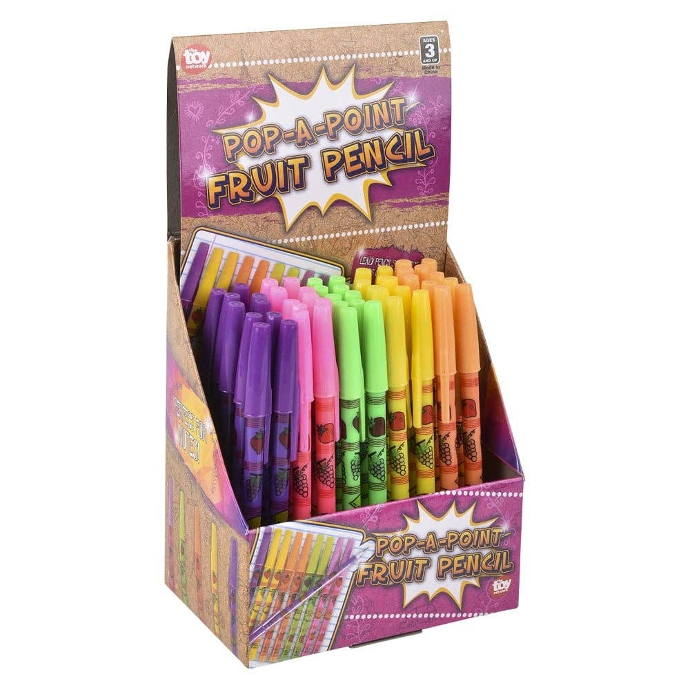 La Luna Bella - Toys - Wholesale Pencil - 5" POP-A-POINT FRUIT PENCIL LLB Stationary4
