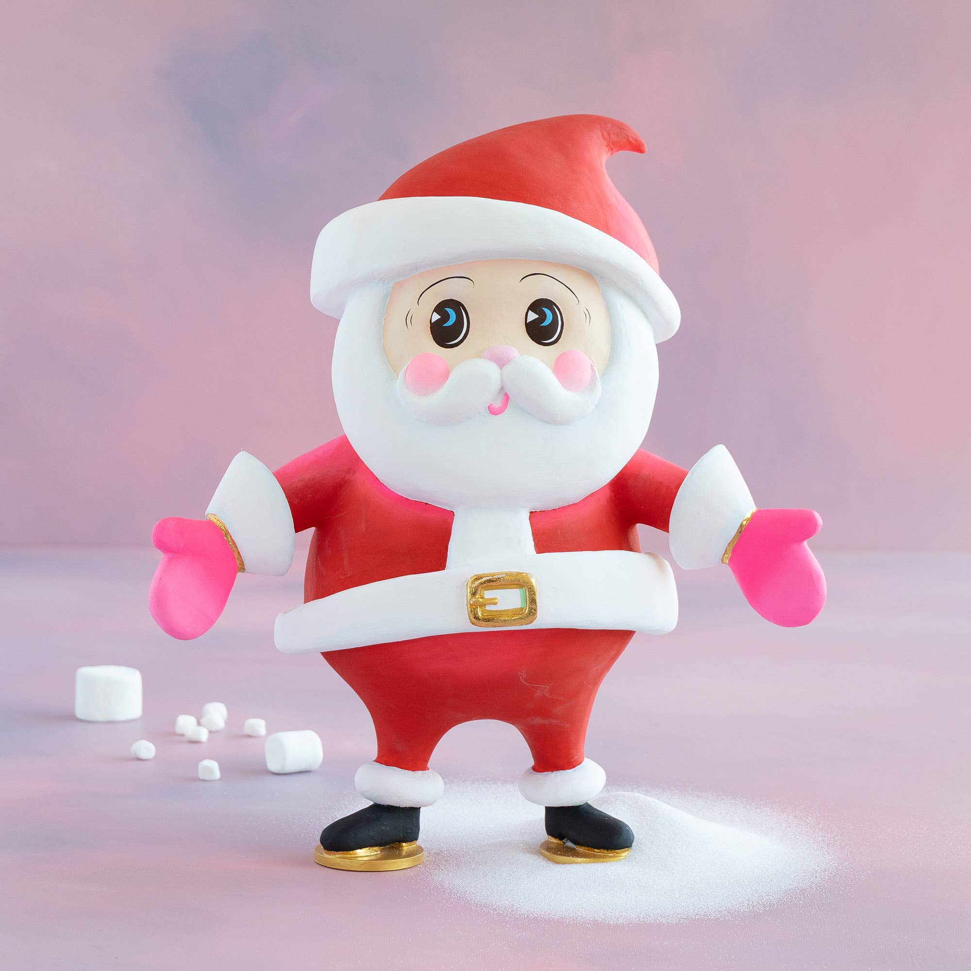 Glitterville - Wholesale Christmas Decoration - Baby Papa Noel Tabletop, Red, Fiber Pulp, 18”0