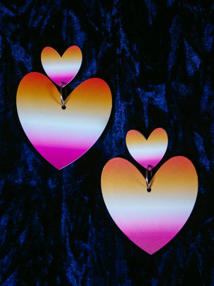 Hjärtekrossare - Lesbiska stolthetsfärger för wholesale av Fairly Odd Shop