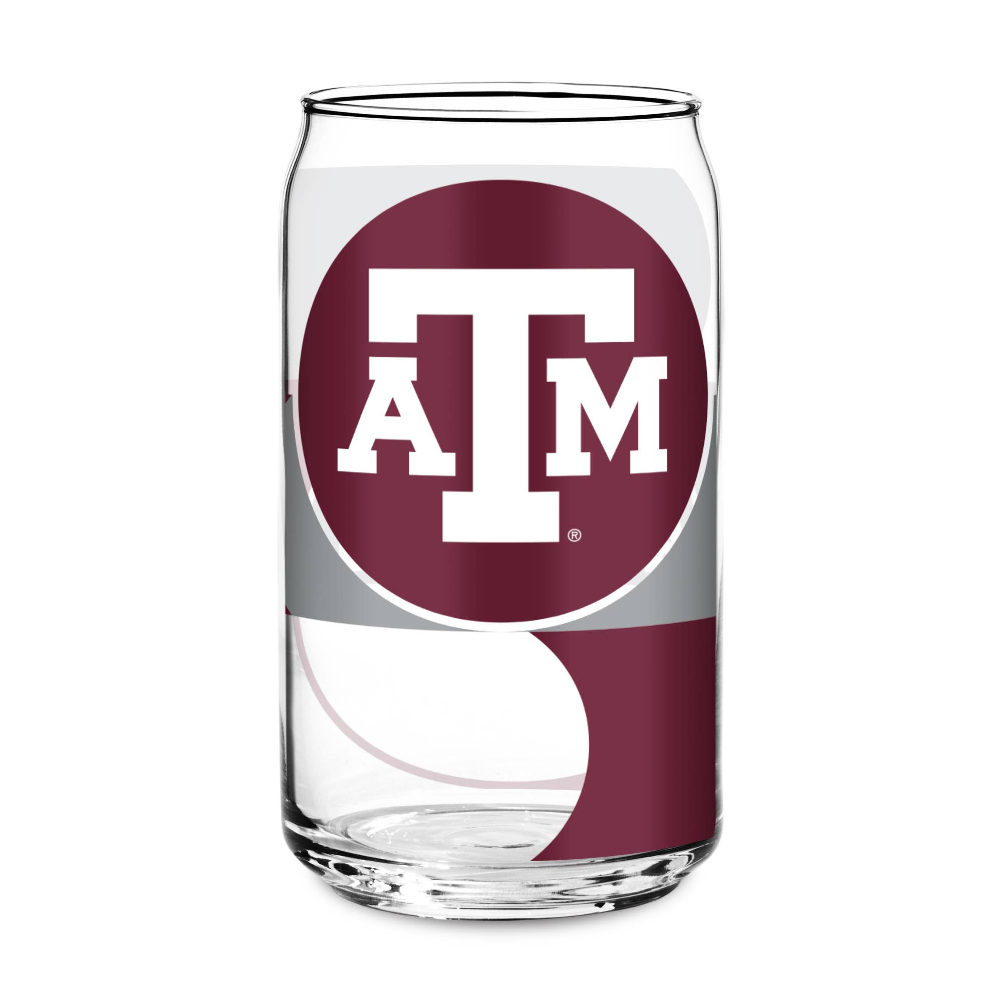 Rico Industries - Wholesale Beer Glass/Mug - NCAA  Texas A&M Aggies Standard 16-oz Can Shaped Glass0