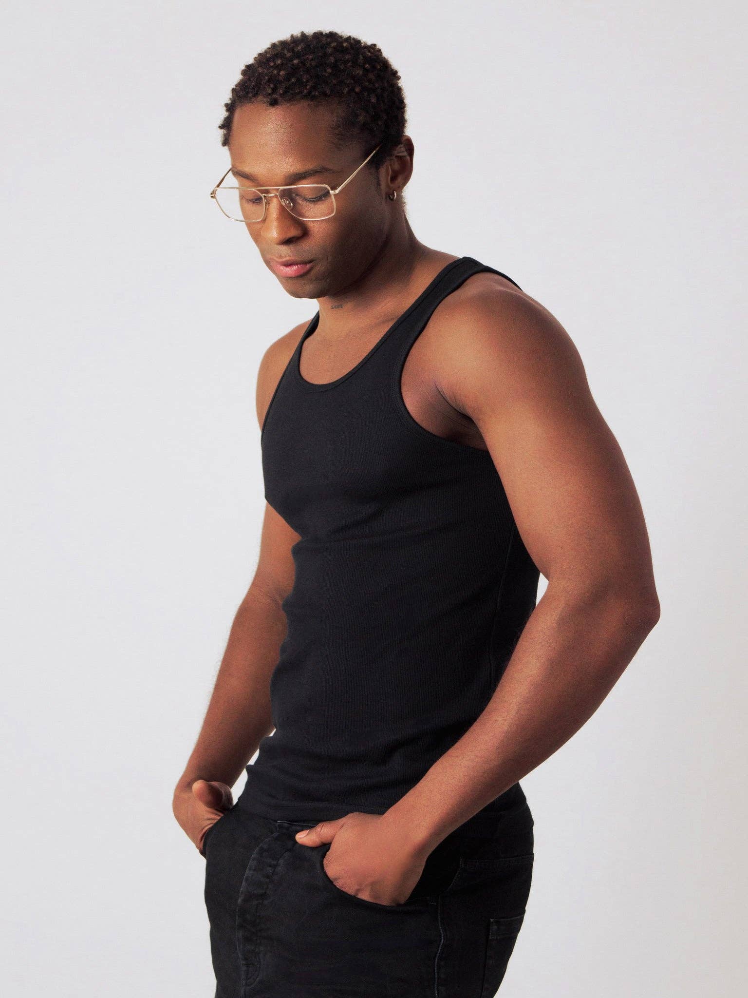 Honest Basics – wholesale Tank top – Men's – Ribbed Tank Top2