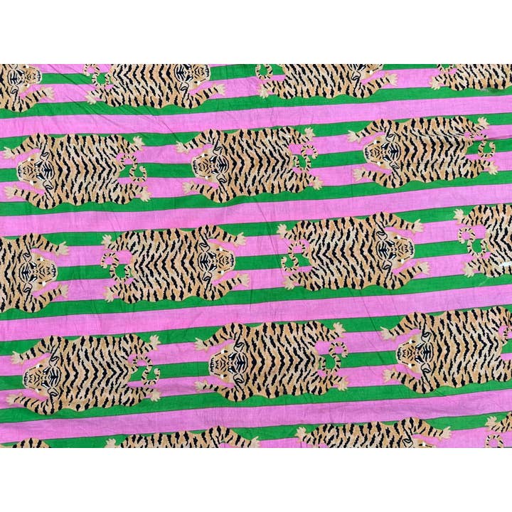 Bhawana Handicrafts - Wholesale Fabric Paint - Tiger Print Dress Making Fabric Women Clothing Cotton Fabric3